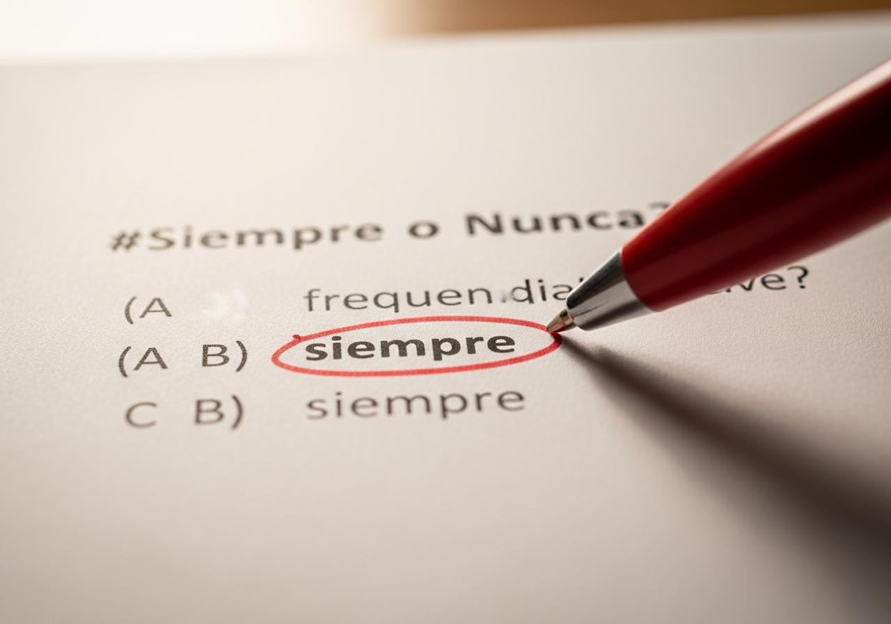 Ejemplo de pregunta trampa en un examen tipo test.